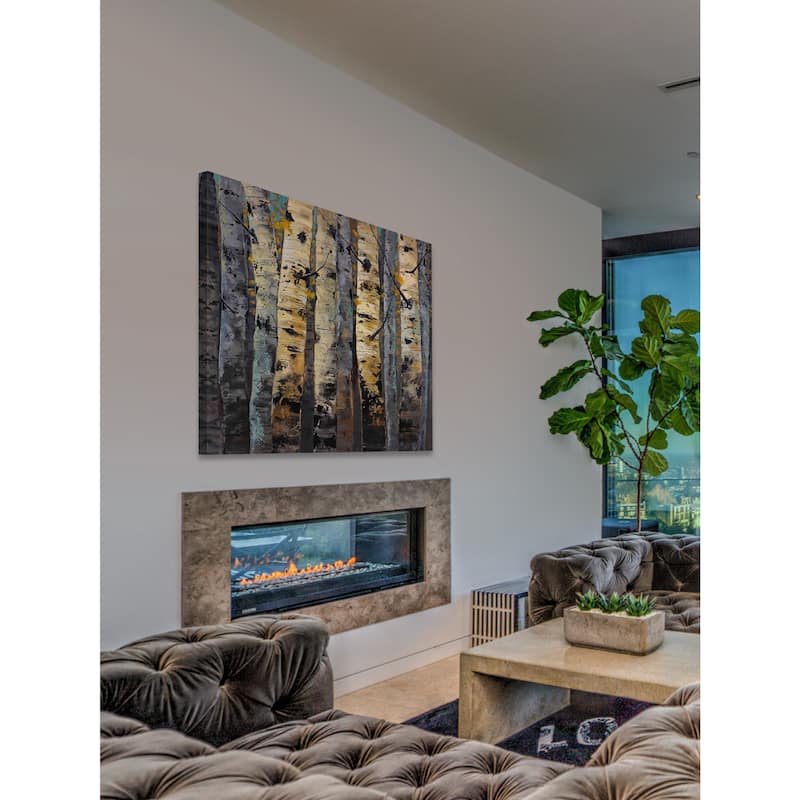 Marmont Hill - 'Gold Infusion II' by Michael Woodward Painting Print on Canvas - Multi-Color