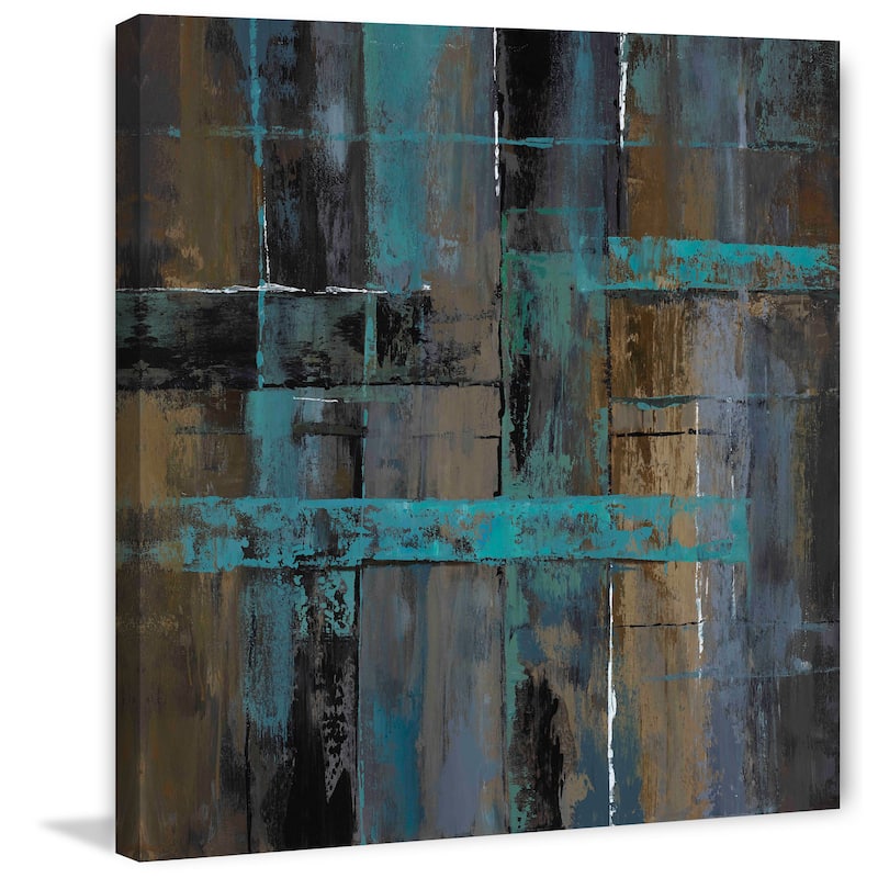 Marmont Hill - 'Urban Construct II' by Michael Woodward Painting Print on Canvas - Multi-Color
