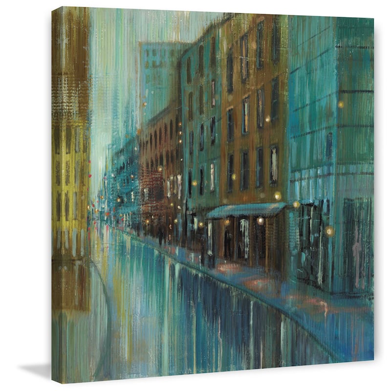 Marmont Hill - 'Metro Lights II' by Michael Woodward Painting Print on Canvas - Multi-Color