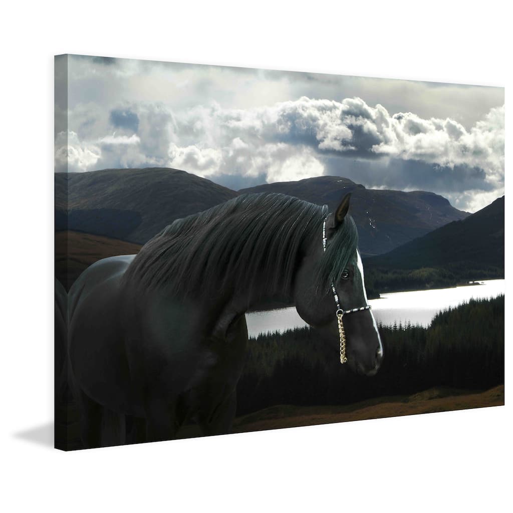 Marmont Hill - 'Solitude and Wander' Michael Woodward Painting Print on Canvas - Multi-Color