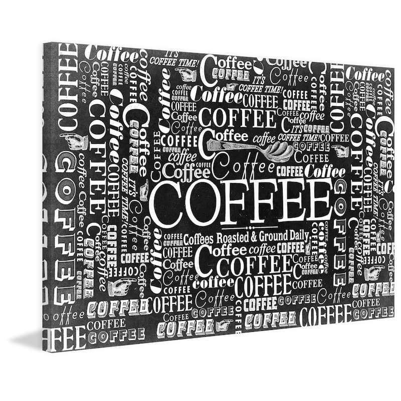 Marmont Hill - 'Coffee Pattern' Painting Print on Canvas - Multi-Color