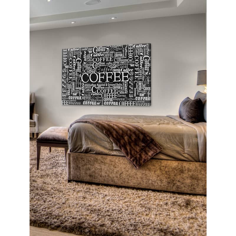Marmont Hill - 'Coffee Pattern' Painting Print on Canvas - Multi-Color