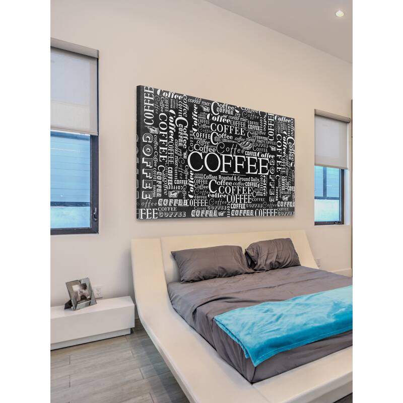 Marmont Hill - 'Coffee Pattern' Painting Print on Canvas - Multi-Color