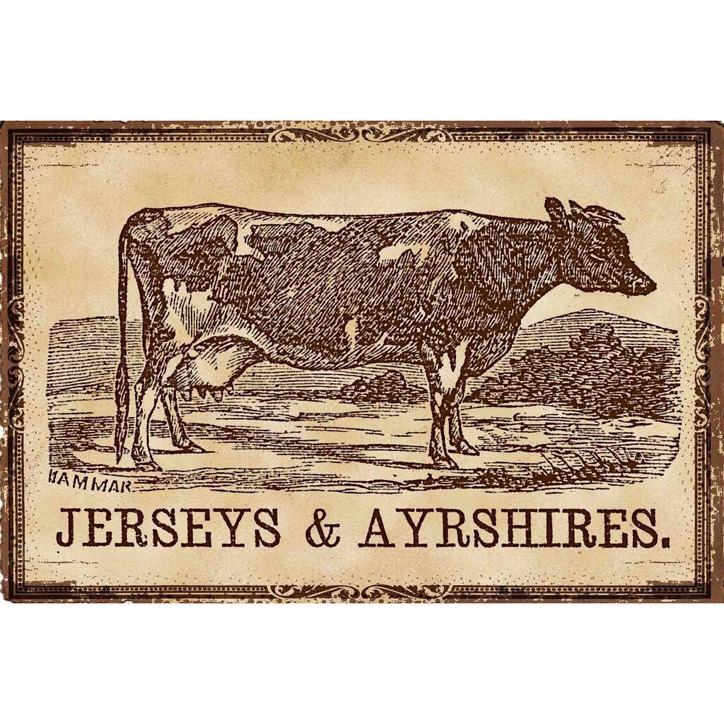 Marmont Hill - 'Cows Jerseys' Painting Print on Canvas - Multi-Color
