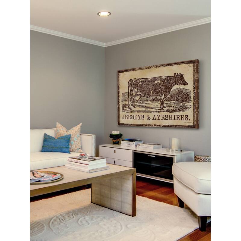 Marmont Hill - 'Cows Jerseys' Painting Print on Canvas - Multi-Color