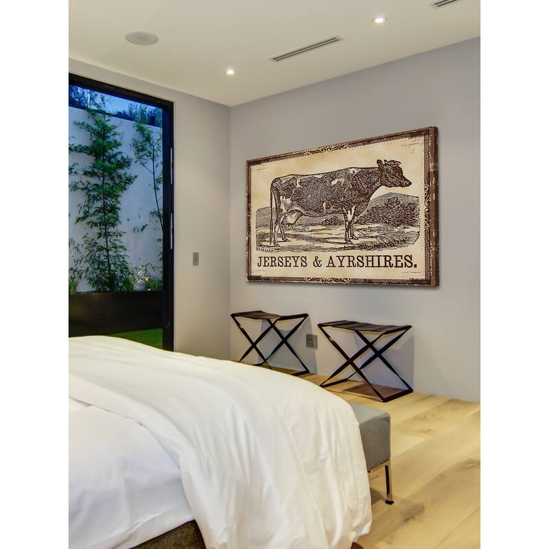 Marmont Hill - 'Cows Jerseys' Painting Print on Canvas - Multi-Color