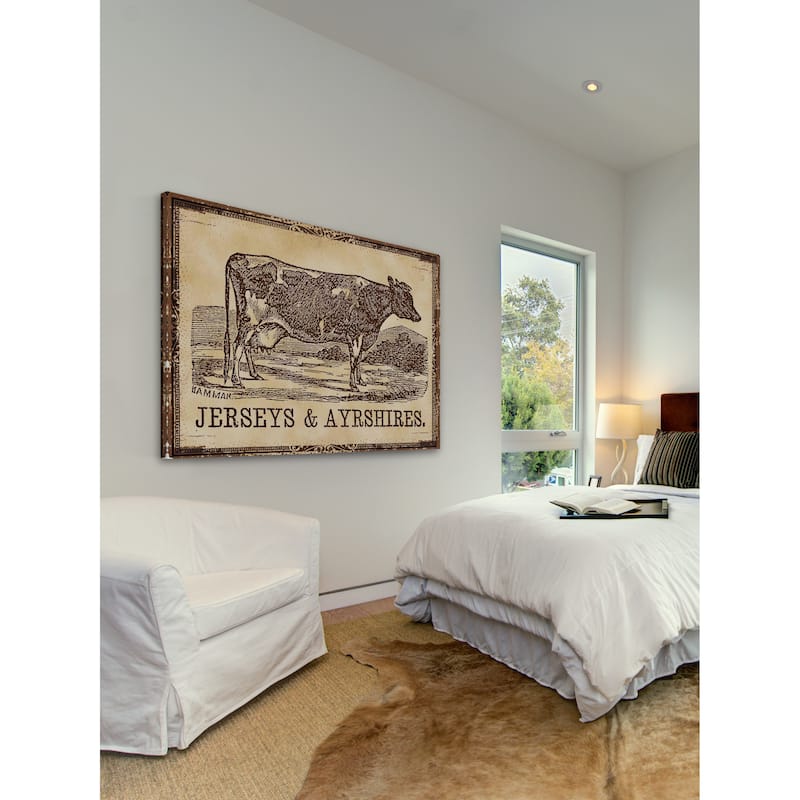 Marmont Hill - 'Cows Jerseys' Painting Print on Canvas - Multi-Color