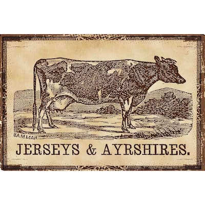 Marmont Hill - 'Cows Jerseys' Painting Print on Canvas - Multi-Color