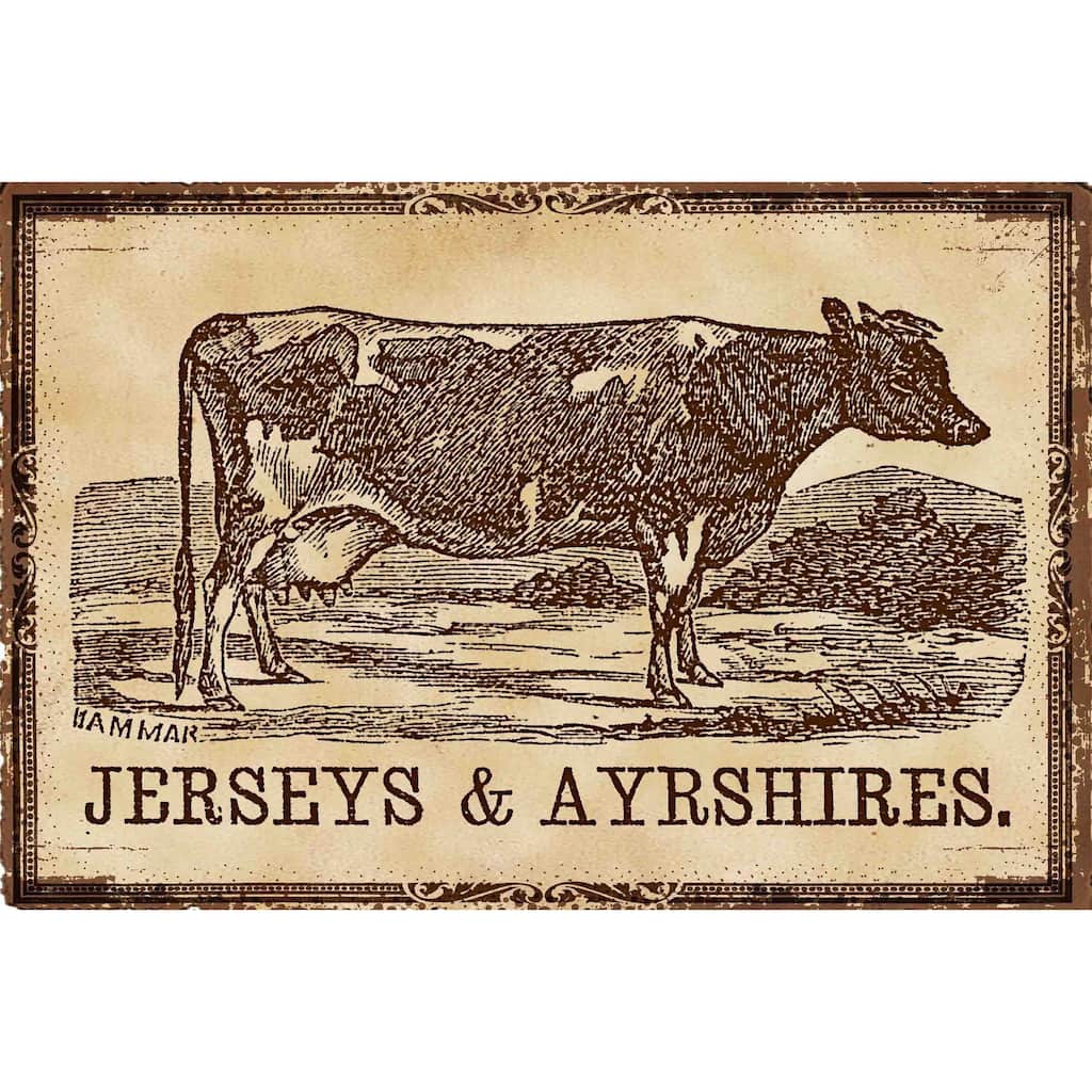 Marmont Hill - 'Cows Jerseys' Painting Print on Canvas - Multi-Color