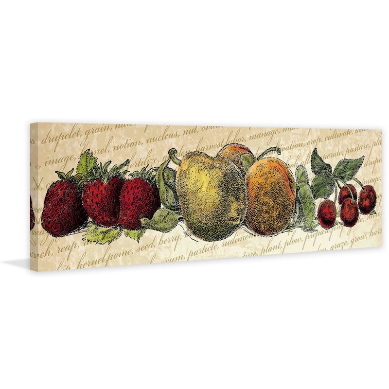 Marmont Hill - 'Fruit and Veg A' Painting Print on Canvas - Multi-Color