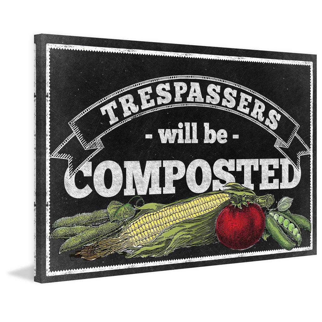 Marmont Hill - 'Veggies Chalk' Painting Print on Canvas - Multi-Color