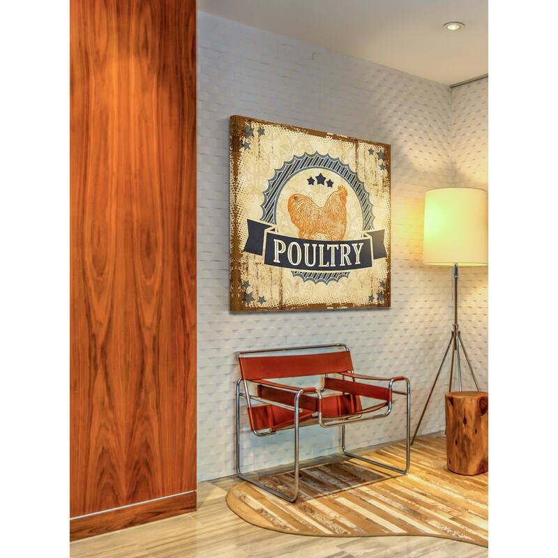 Marmont Hill - 'Poultry 2' Painting Print on Canvas - Multi-Color