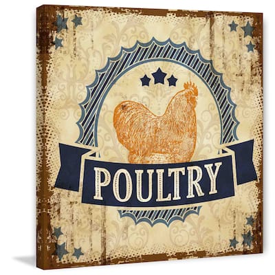 Marmont Hill - 'Poultry 2' Painting Print on Canvas - Multi-Color