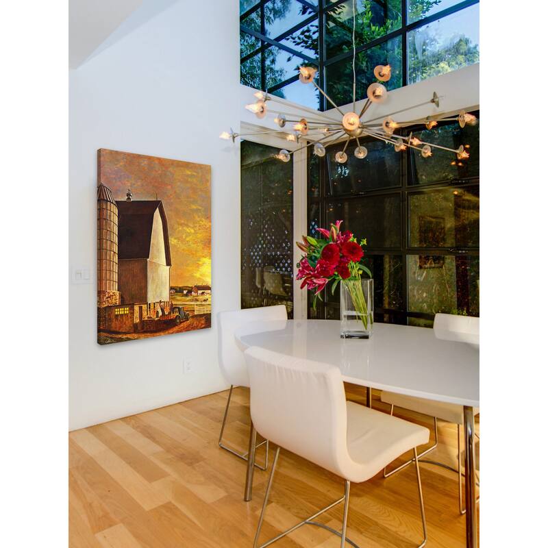 Marmont Hill - 'Barnyard' Painting Print on Canvas - Multi-Color