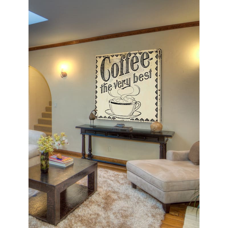 Marmont Hill - 'Coffee Best' Painting Print on Canvas - Multi-Color