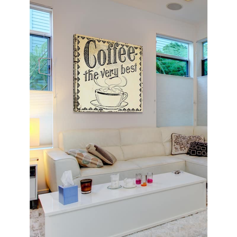Marmont Hill - 'Coffee Best' Painting Print on Canvas - Multi-Color