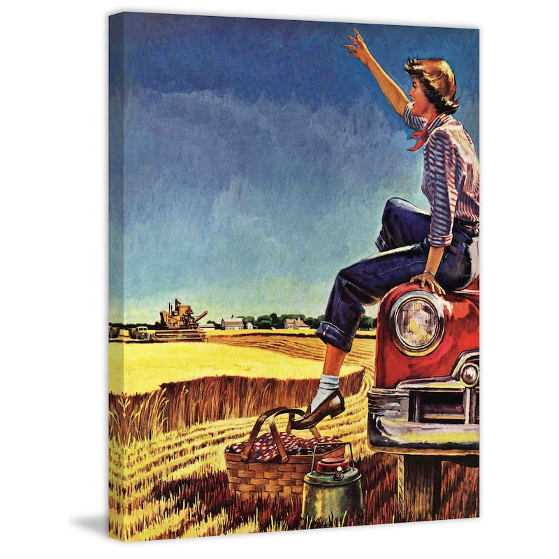 Marmont Hill - 'Goodbyes' Painting Print on Canvas - Multi-Color