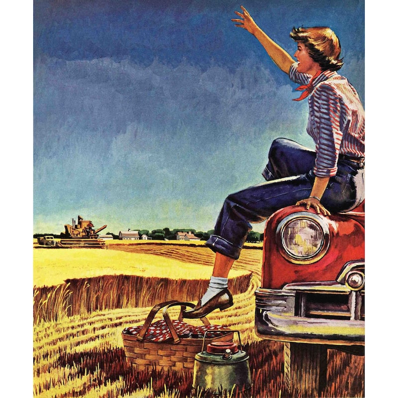 Marmont Hill - 'Goodbyes' Painting Print on Canvas - Multi-Color