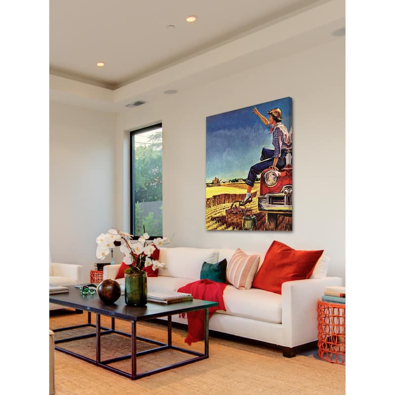 Marmont Hill - 'Goodbyes' Painting Print on Canvas - Multi-Color