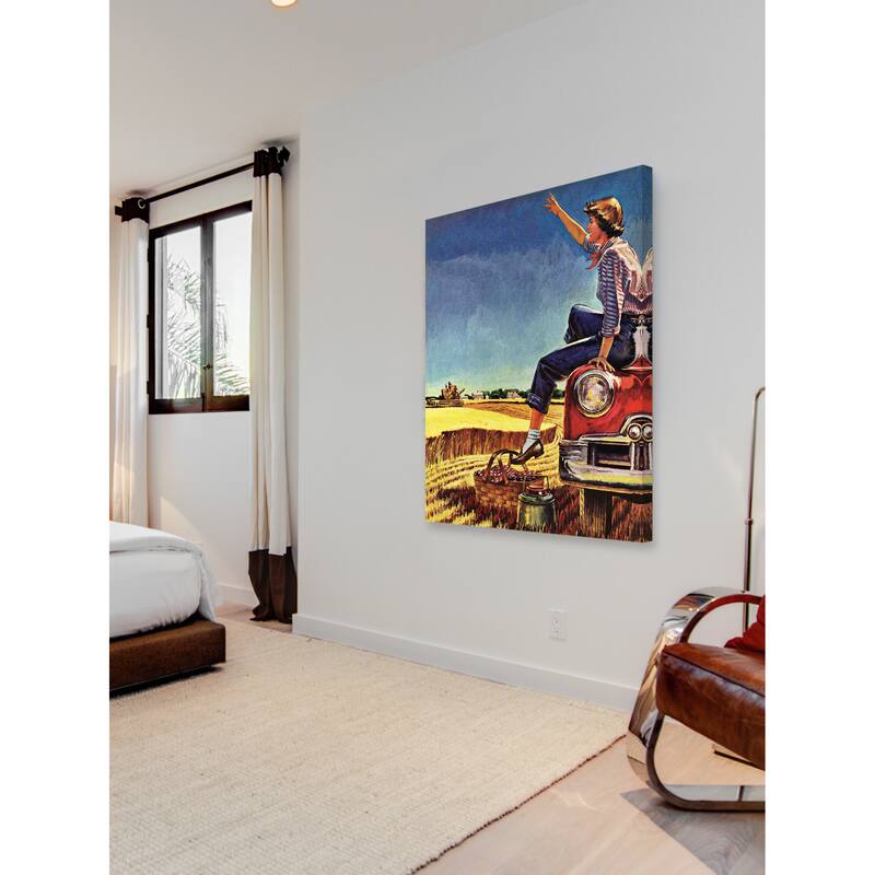 Marmont Hill - 'Goodbyes' Painting Print on Canvas - Multi-Color