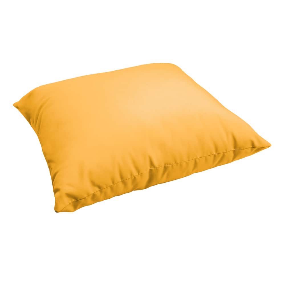 Sorra Home Sloane Butter Yellow 26-inch Indoor/ Outdoor Floor Pillow