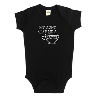 Rocket Bug "My Aunt Loves Me A Latte" Baby Bodysuit