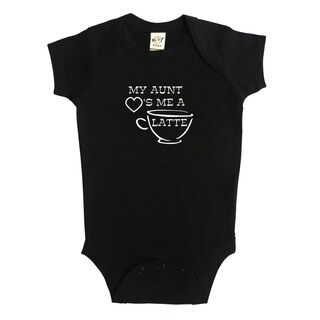 Rocket Bug "My Aunt Loves Me A Latte" Baby Bodysuit