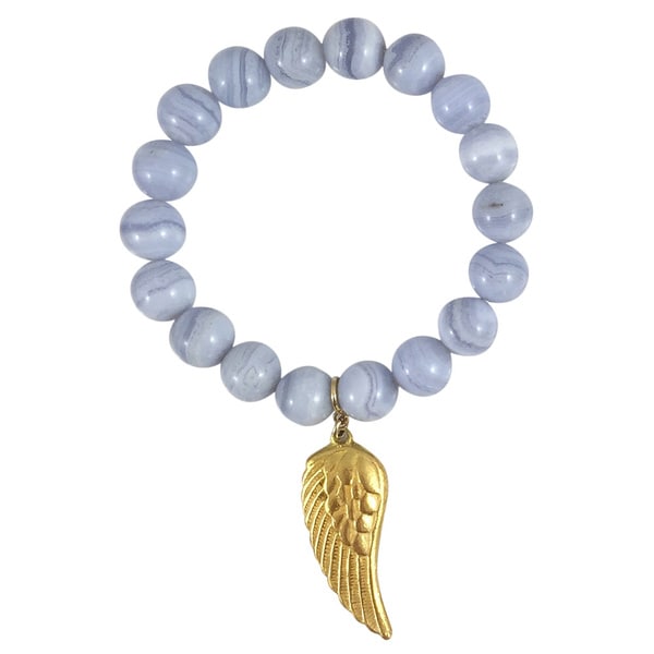blue lace agate angel