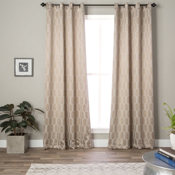 EverRouge Geometric Solar Blackout Curtain Panel