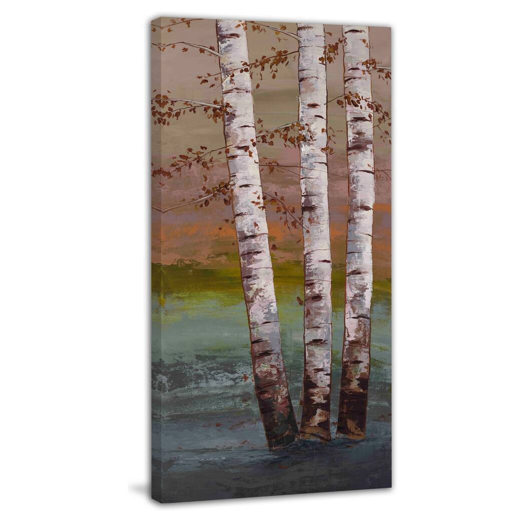 Marmont Hill - Birch at Breaking Light by Michael Woodward Painting Print on Canvas - Multi-Color