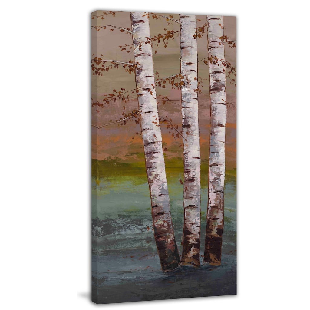Marmont Hill - Birch at Breaking Light by Michael Woodward Painting Print on Canvas - Multi-Color