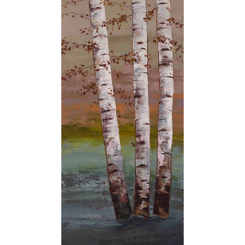 Marmont Hill - Birch at Breaking Light by Michael Woodward Painting Print on Canvas - Multi-Color
