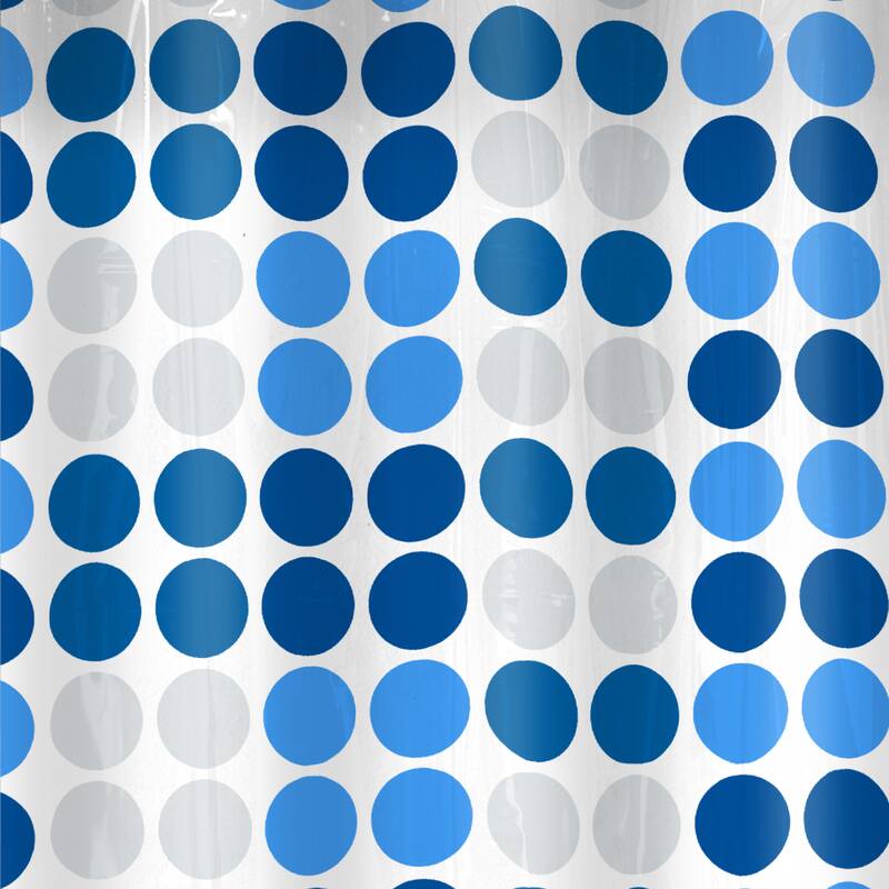 Maytex Trina Dot Vinyl Shower Curtain 13-piece Set - Multi
