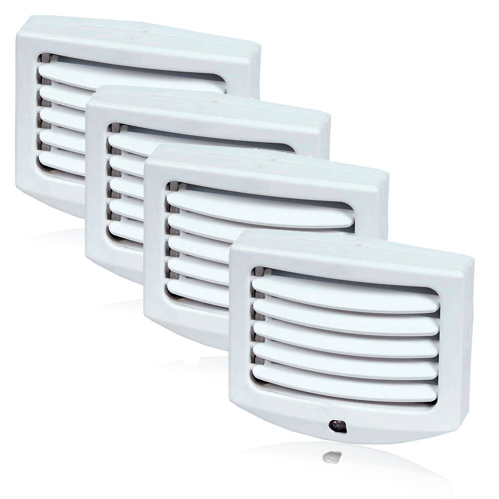 Maxxima LED Night Light with Dusk to Dawn Sensor and Adjustable Louvers (Pack of 4)