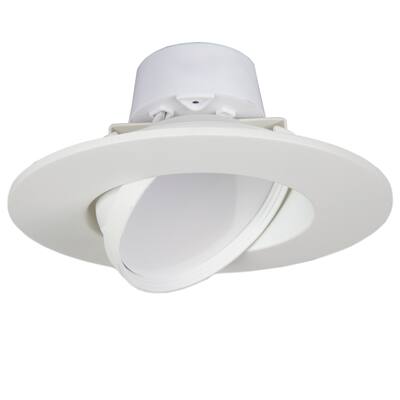 Maxxima 6-inch Dimmable Rotatable LED Retrofit Downlight 2700K Warm White 750 Lumens