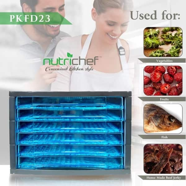 Pyle NutriChef PKFD25 Large Capacity Electric Food Dehydrator/Preserver -  Black - Bed Bath & Beyond - 10582757