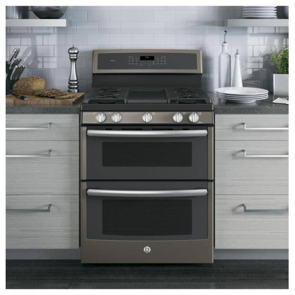 Shop Ge Profile Pgb960eejes 30 Inch Freestanding Double Oven Gas