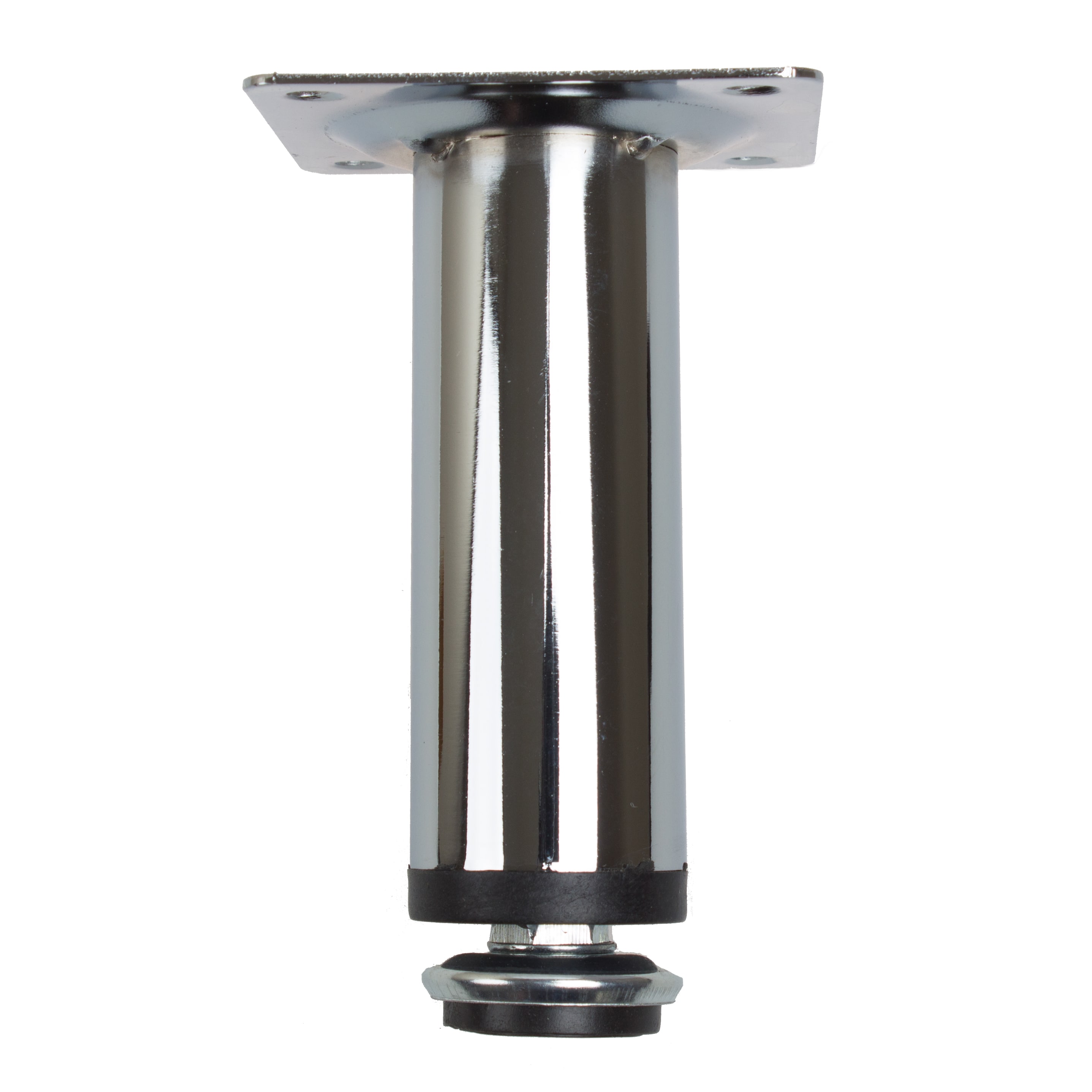GlideRite Steel Furniture Legs with Leveling Screw Polished Chrome (Set of 4)
