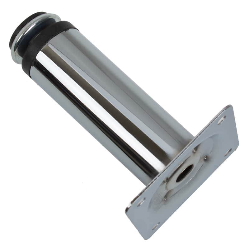 GlideRite Steel Furniture Legs with Leveling Screw Polished Chrome (Set of 4)