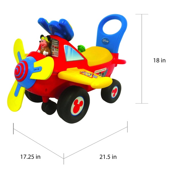 4 in 1 mickey plane activity ride on
