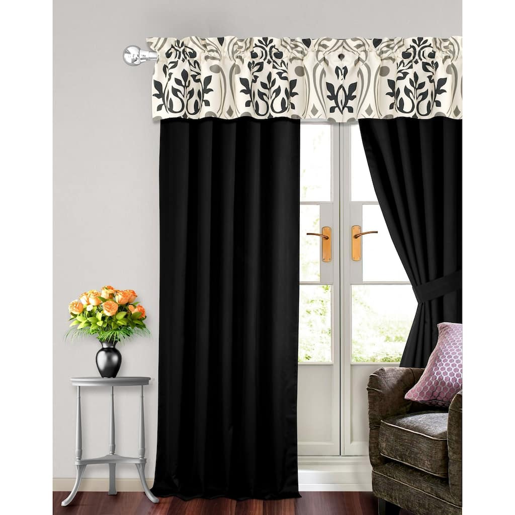 Tribeca Living Prague Cotton 6-piece Window Treatment Set