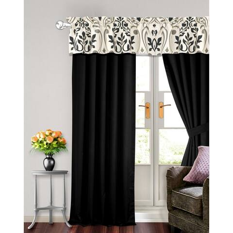 Tribeca Living Prague Cotton 6-piece Window Treatment Set
