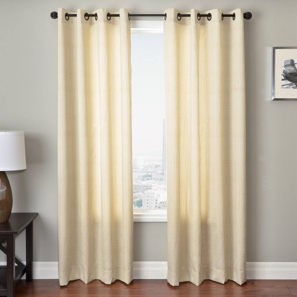 Softline Sedalia Solid Grommet Top Curtain Panel - 55 x 63
