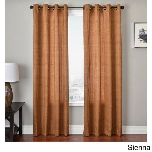 Softline Sedalia Solid Grommet Top Curtain Panel 55 x 63 Overstock