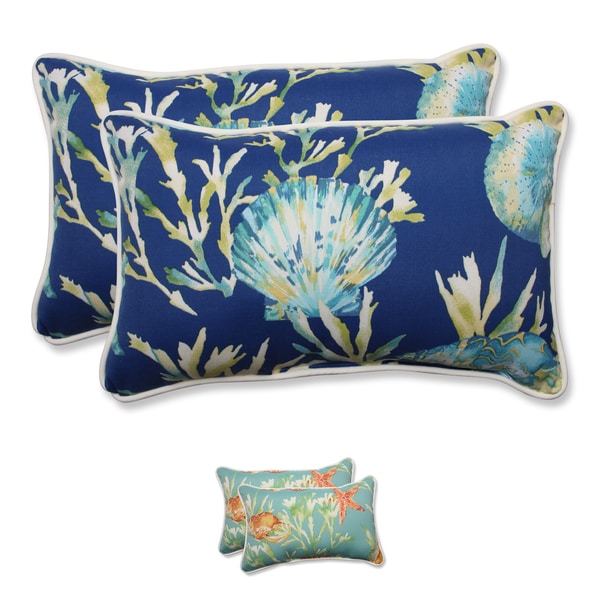 Pillow Perfect Outdoor/ Indoor Daytrip Rectangular Throw Pillow (Set of 2) - 18.5 x 11.5 x 5
