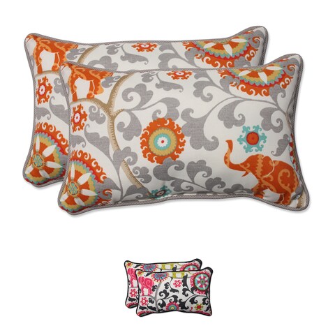 Pillow Perfect Outdoor/ Indoor Menagerie Rectangular Throw Pillow (Set of 2)