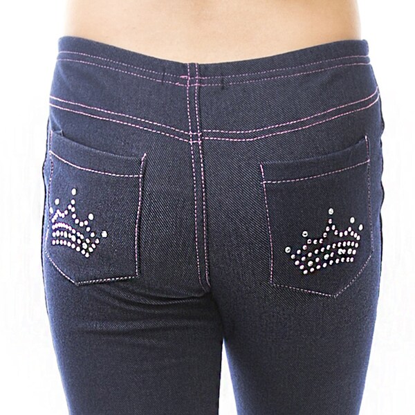 denim jeggings with pockets