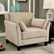 preview thumbnail 2 of 10, Sier Contemporary Flannelette Padded Armchair by Furniture of America