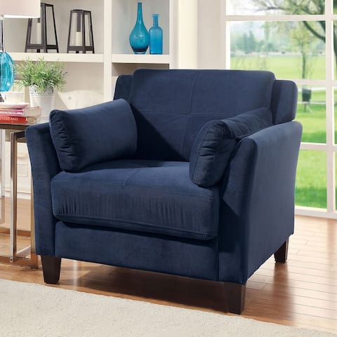 Furniture of America Sier Contemporary Flannelette Padded Armchair