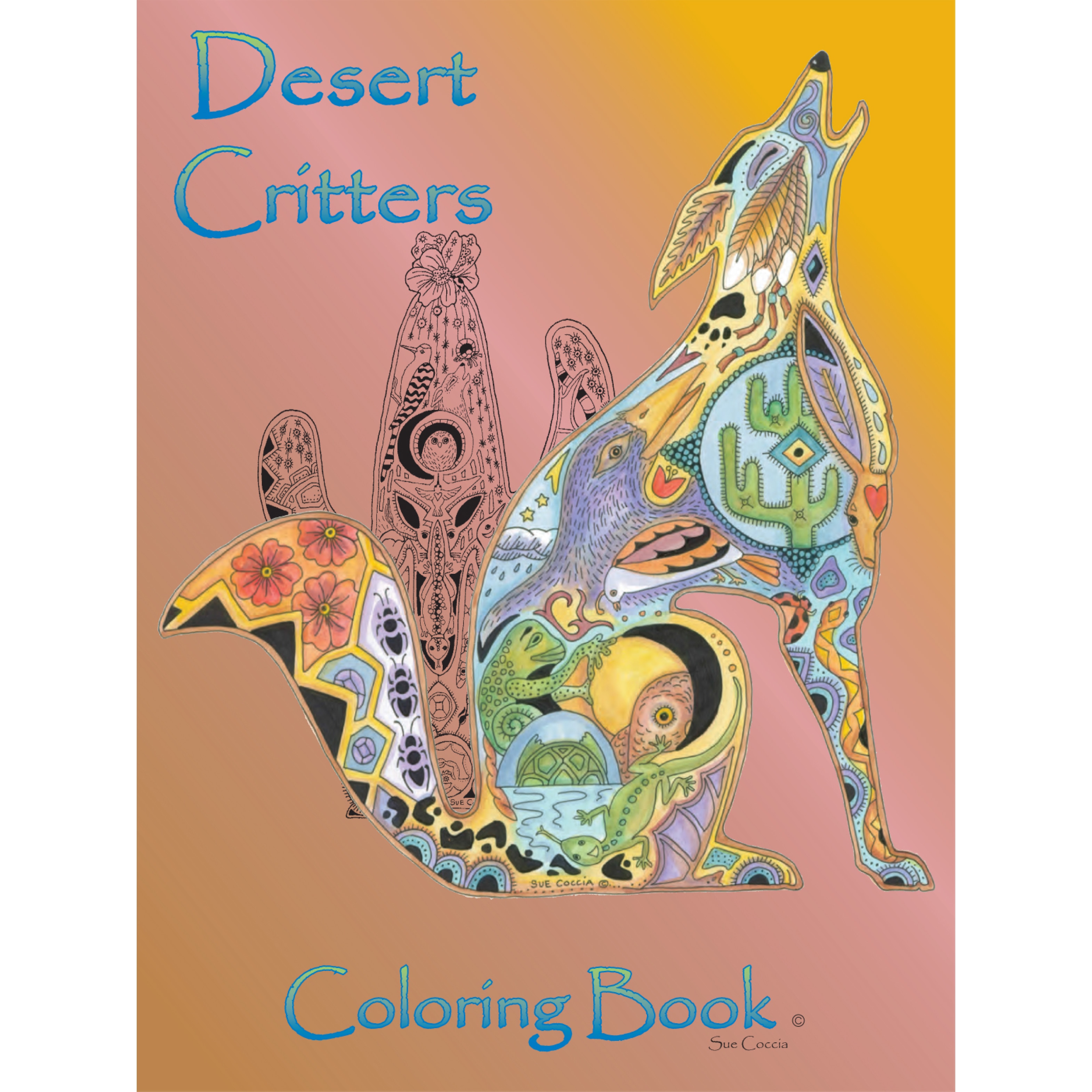 Earthart Coloring Book Desert Critters Overstock 11177143